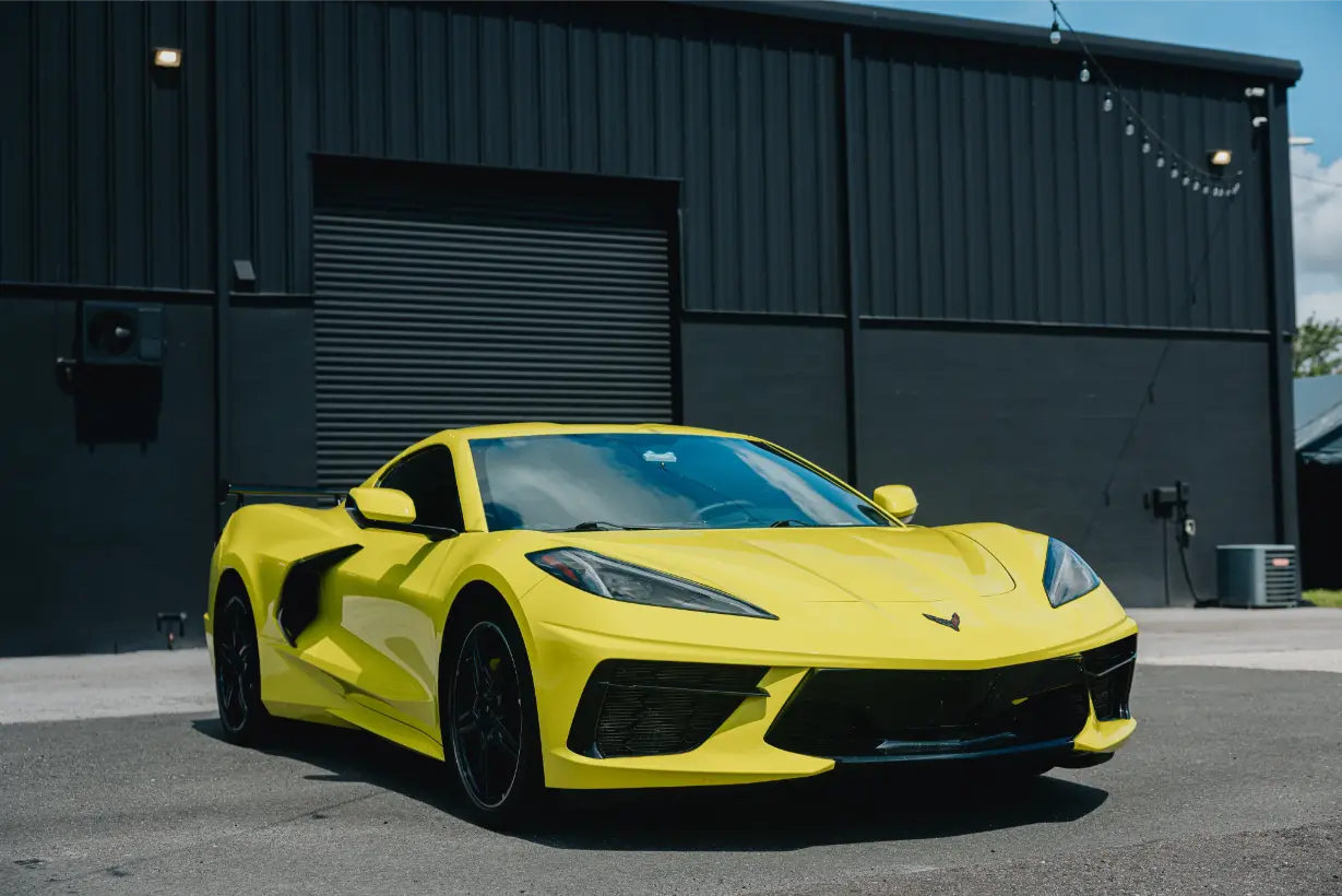 2024 Yellow Chevrolet Corvette C8 3LT Package rental Florida