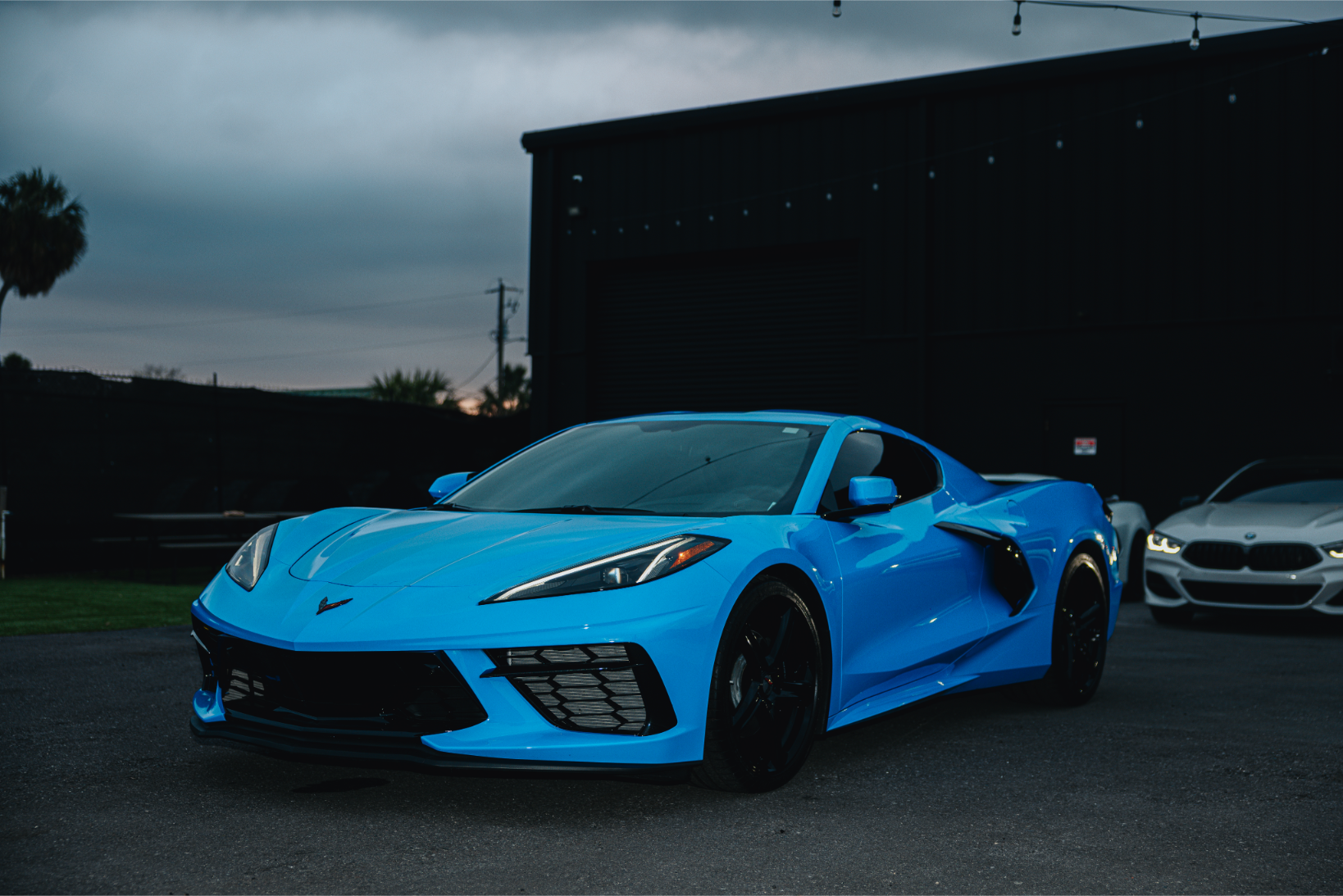 2025 Blue Chevrolet Corvette C8 rental Florida
