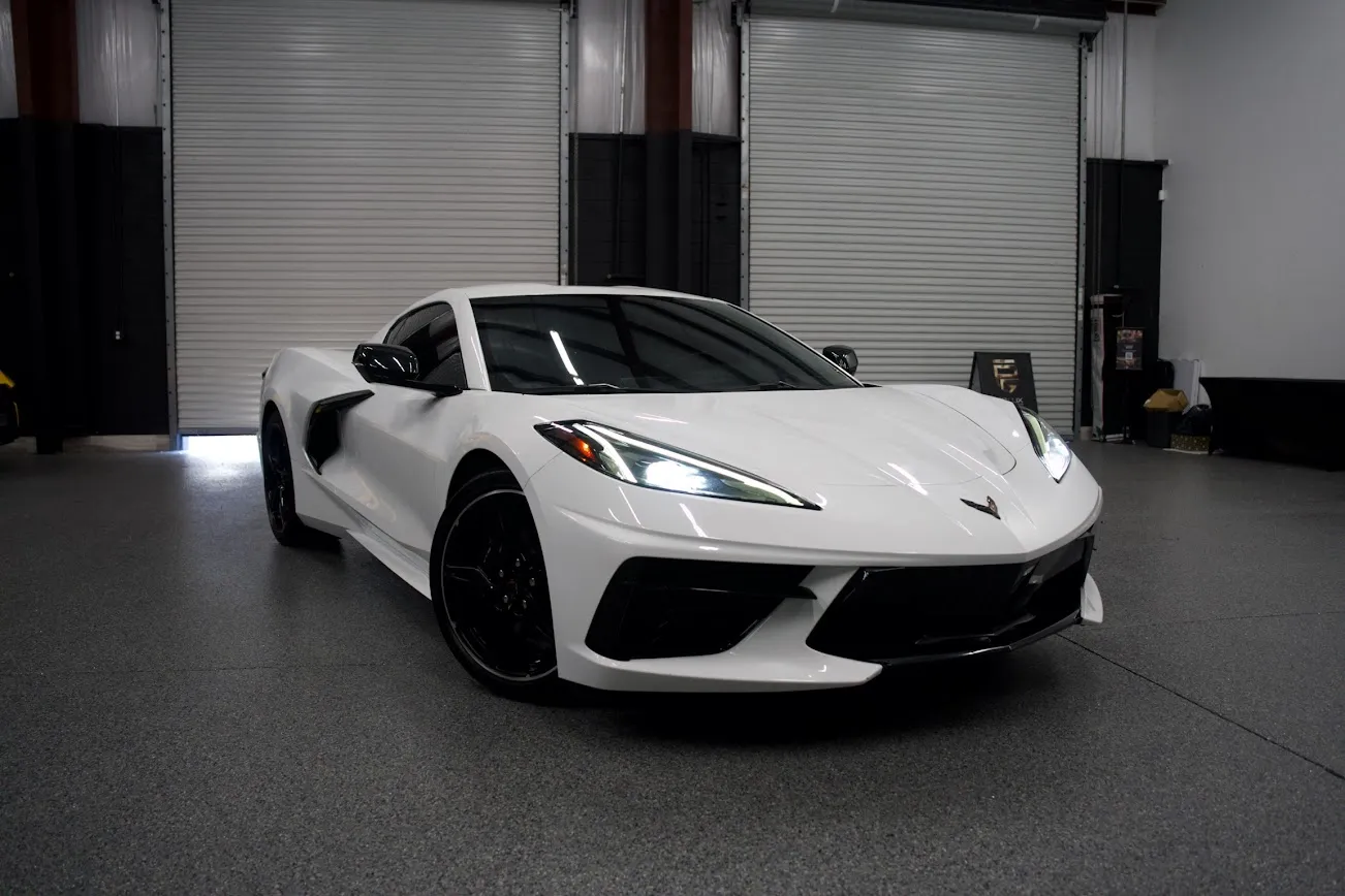 2023 White Chevrolet Corvette C8 rental Florida